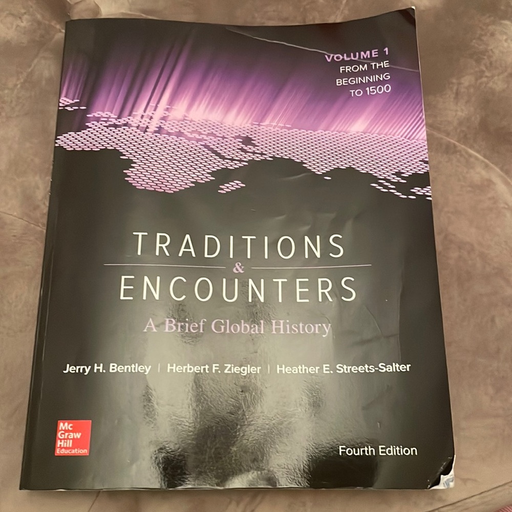 Traditions & encounters brief global history Bentley Ziegler McGraw study